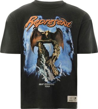 Represent T-shirt Great Ocean REPRESENT x Marais - Grigio