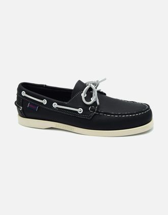 Sebago Mens DOCKSIDES PORTLAND 7000H00 MENS BOAT SHOE - Black - Size: 8.5/R