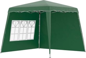 OUTSUNNY Carpa plegable 289x289x250 cm verde