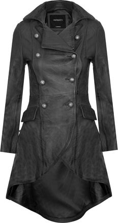Infinity Leather Womens Gothic Victorian Coat-Accra