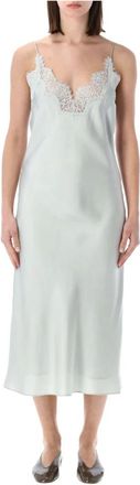 R&oacute;he Slipdress Silk - Dames - Casual kleedjes - Groen - XS - Kleedjes