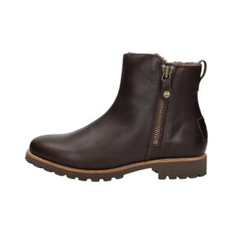 Panama Jack Schoenen, Dames, Bruin, 40 EU, Leer, Fiore Trav Enkellaarsjes