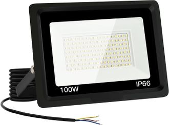 OEM Foco Led De 100 W, Foco Led Exterior Superbrillante De 10000 L&uacute;menes, Resistente Al Agua Ip66, Luz Blanca Fr&iacute;a De 6500 K Para Garaje, Jard&iacute;n, Terraza 