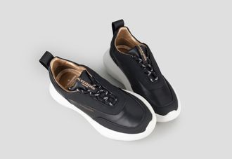 Alexander Smith Eclipse Woman in black nappa and rubberized leather