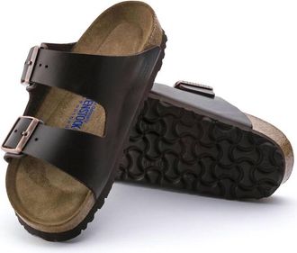 Birkenstock Womens Arizona Soft Foot Bed Sandal In Amalfi Testa