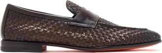 Santoni Schoenen, Heren, Bruin, 42 1/2 EU, Stijlvolle Loafers voor Mannen