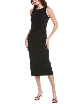 Vince Side Drape Tank Dress
