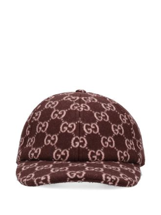 Gucci Giselle Bob GG cap - women - Wool - M - Red