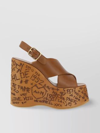 Chlo&eacute; leather sandals