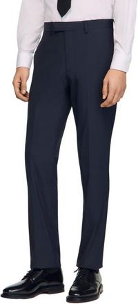 Sandro Wool suit trousers in Navy Blue at Nordstrom, Size 4433 Eu