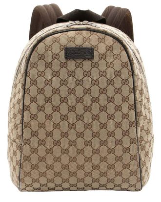 Gucci Gg Canvas Travel Backpack (Authentic Pre-Loved)