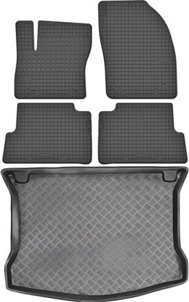 OEM Juego De Alfombrillas De Goma Para Coche Y Alfombrilla Para Maletero Para Ford Kuga I Suv (2008-2012)