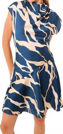 Misa Sandy Mini Dress In Navy