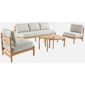 Sweeek Set da giardino in legno di acacia, 5 posti