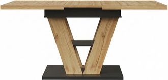 Urban Meuble Mesa de comedor extensible 110-140 cm, acabado madera