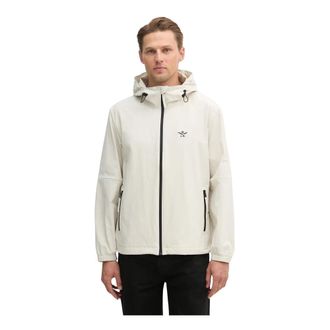 Aeronautica Lichte Windjack - Heren - Zomerjassen - Beige - XL - Leer - Jassen