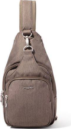 Baggallini Central Park Sling Bag in Dark Umber Heritage at Nordstrom