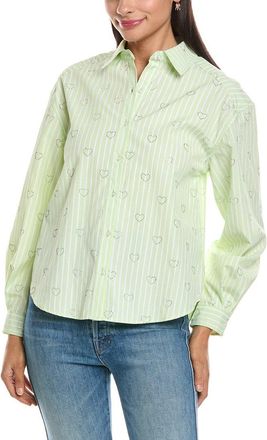 Nanette Lepore Rhinestone Hearts Shirt