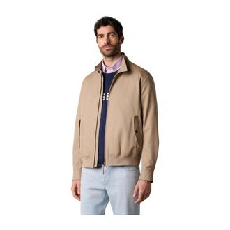 Brooks Brothers Harrington Jacket - Heren - Zomerjassen - Beige - XL - Katoen - Jassen