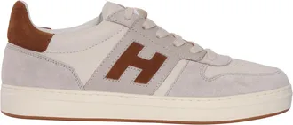 Hogan H668 Suede Contrast Logo Sneakers