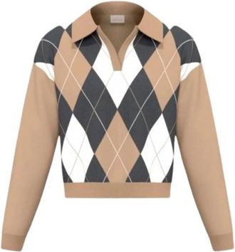 Marella V-hals Breiwerk - Dames - V-hals truien - Beige - XL - Truien & Vesten