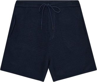 Knowledge Cotton Apparel Organic Cotton Bubble Knitted Shorts Shorts f&uuml;r Herren | blau