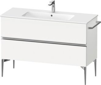 Duravit Duravit - Sivida Mueble Bajo Lavabo, 2 Cajones, Tirador Cromado