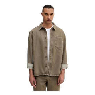 Les Deux Denim Overshirt - Heren - Spijkerjassen - Bruin - XL - Denim - Jassen