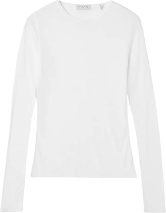 Dagmar Zachte Top met Lange Mouwen - Dames - Longsleeves - Wit - XS - Katoen - Tops