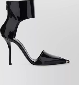 Alexander McQueen PUNK 105MM metallic toe pumps