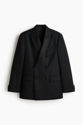 H&M Smokingjacke aus Wollmix in Relaxed Fit - Schwarz