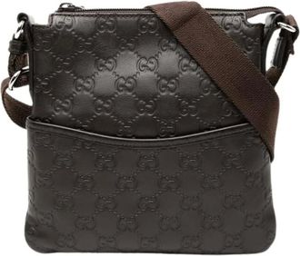 Gucci Pre-owned Cross Body Bags, female, Brown, Size: ONE SIZE Pre-owned Crossbody Bag