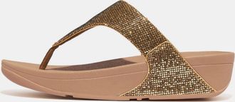 FitFlop Dames Fit Flop Lulu Glitterball teensandalen in goud
