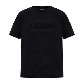 Burberry T-Shirts, female, Black, Size: 2XS Logo T-Shirt