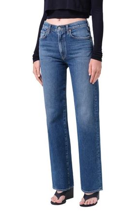 A Gold E Harper Relaxed Straight Leg Jeans in River at Nordstrom, Size 26