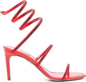 Rene Caovilla Red Crystal Heels