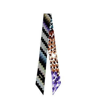 Missoni Black Zigzag Print Bandana Scarf