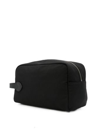 Emporio Armani Logo Plaque Nylon Clutch - Black