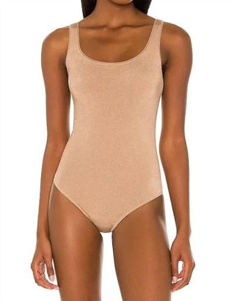 Wolford Jamaika String Bodysuit In Beige