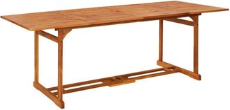 vidaXL Mesa De Comedor Jard&iacute;n 220x90x75 Cm Madera Maciza De Acacia Vidaxl