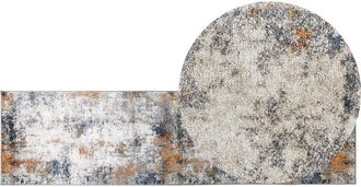 Beliani Beliani - Vintage Retro Distressed Area Rug Living Room Beige Brown 80 x 300 cm Shatin