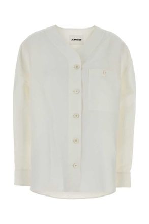 Jil Sander White Regular Solid Shirt