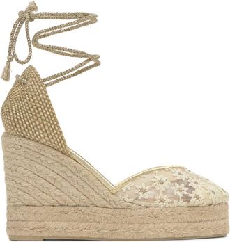 Castaner Clair Espadrille - Dames - Sleehakken - Veelkleurig - 40 EU - Katoen - Schoenen