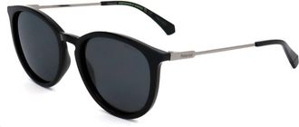 Polaroid Polarized Grey Oval Unisex Sunglasses PLD 4143/S/X 0807/M9 53