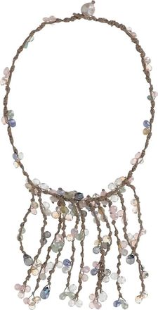 Mela crystal-embellishment necklace - Bruin