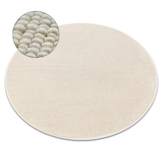 RugsX RugsX Nepal Rug in Beige | Size: 120 cm diameter