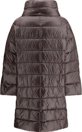 Herno Womens Brown Polyester Full-Length Jacket Clothing