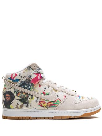 Nike Sneakers SB Dunk High Rammellzee Nike x Supreme - Bianco