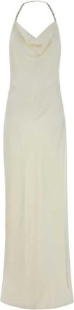 Stella McCartney Off White Cowl Neck Full Length Dress