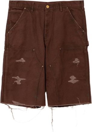 Bows & Arrows Shorts con effetto vissuto - Marrone